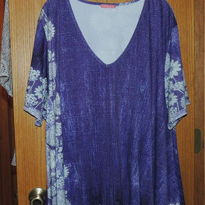 Size 4x swing fit short sleeve tunic